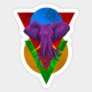 Celestial Pink Octophant Sticker